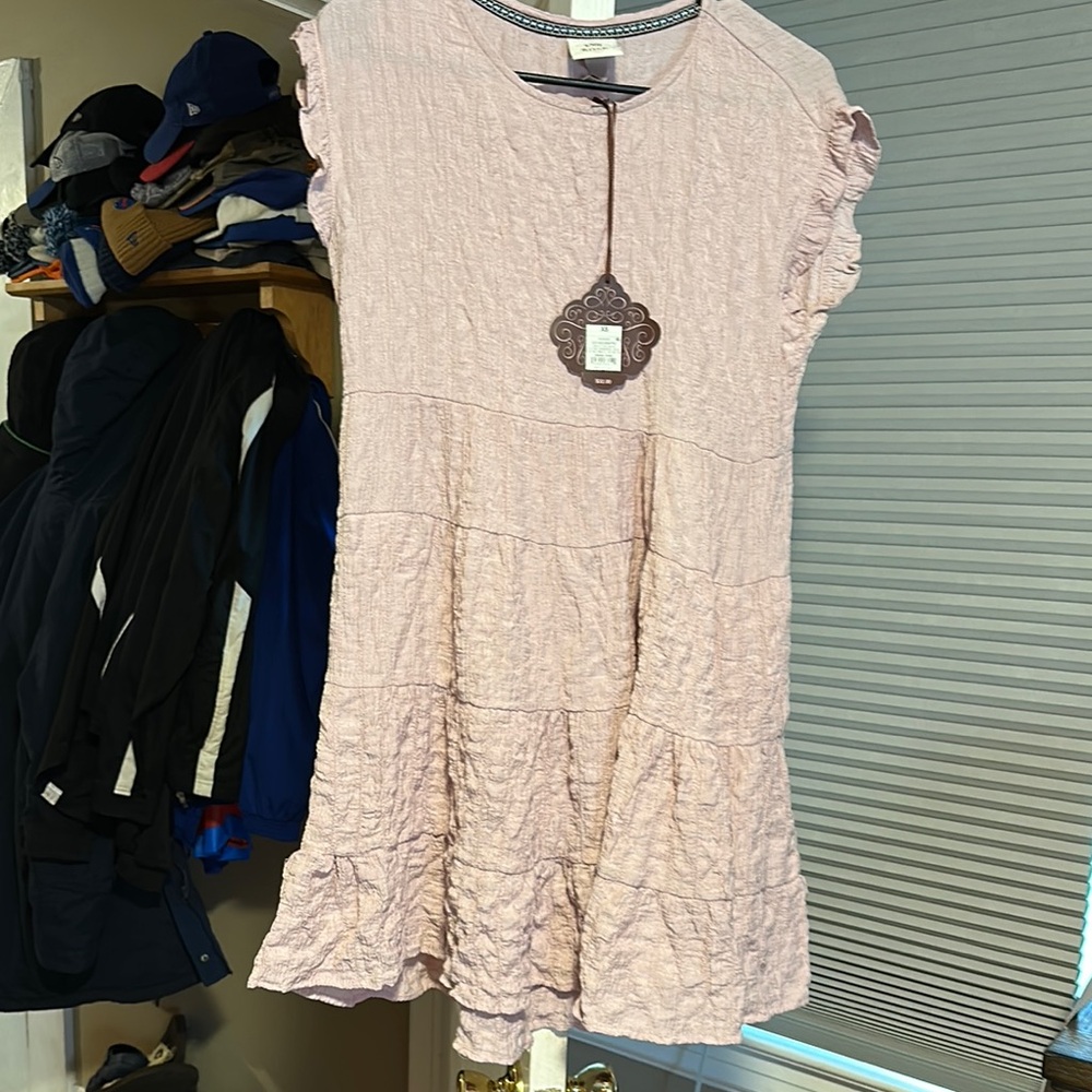 Pink Textured Dress
